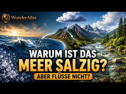Warum ist das Meer salzig, aber Flüsse nicht? | Einfach erklärt